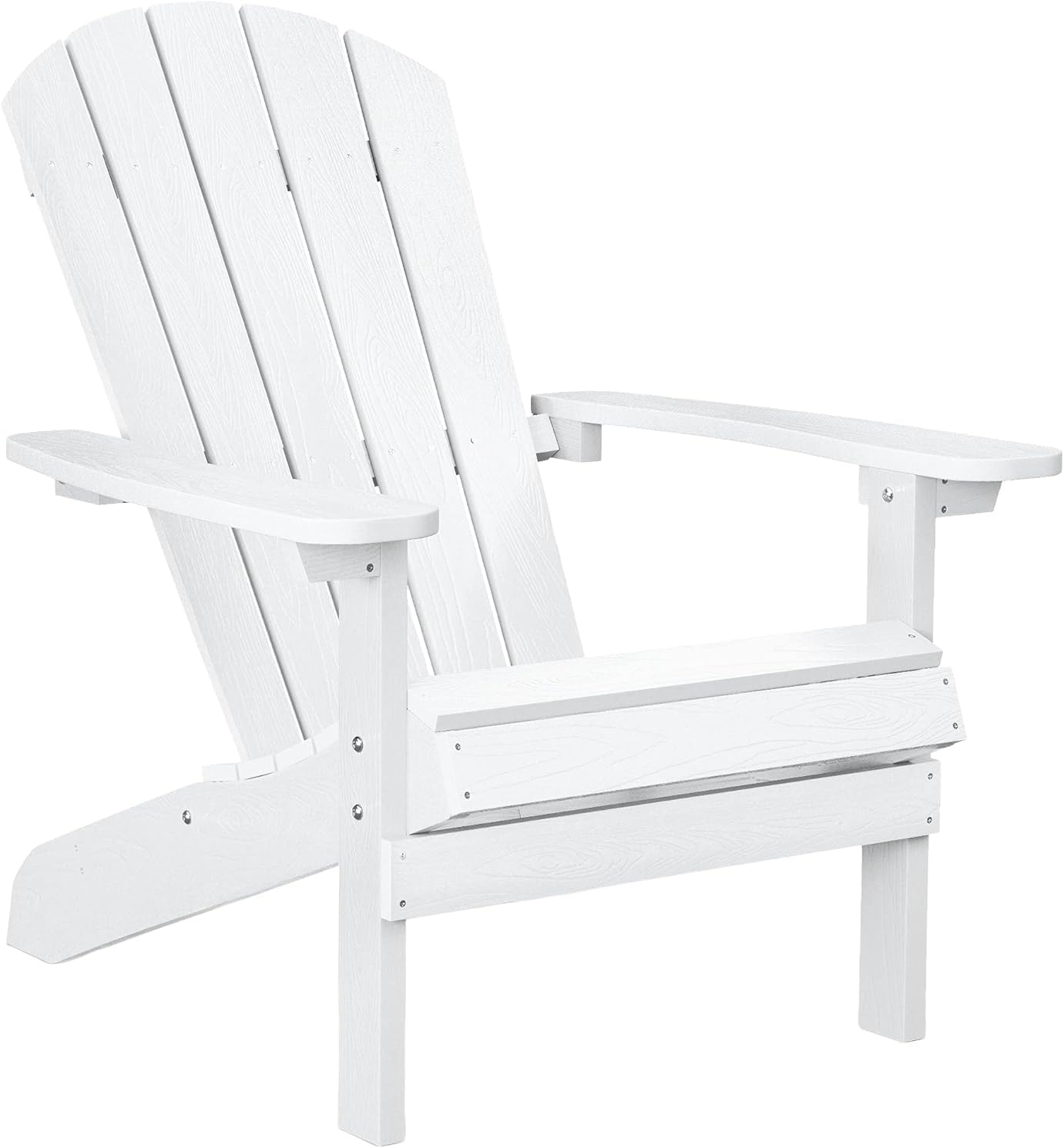 YEFU Adirondack Chairs Set of 2 Plastic Weather Resistant, Outdoor Chairs with Cup Holder, Like Real Wood, Widely Used in Outdoor, Patio, Fire Pit, Deck, Outside, Campfire Chairs (Blue)